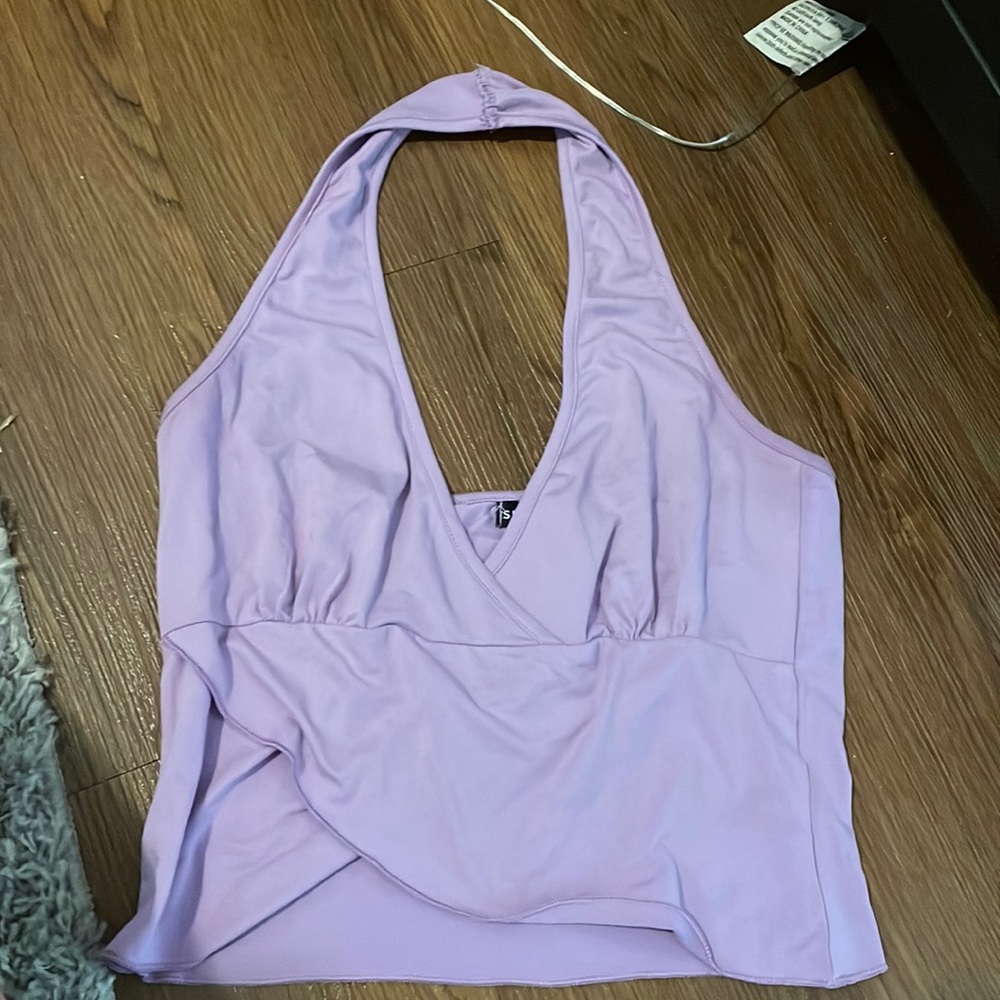 Shein purple halter tank top
